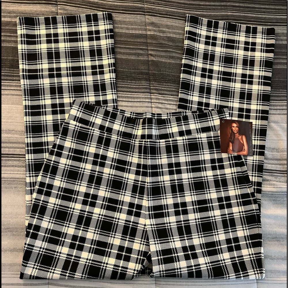 IMAN NWT Dress Pants Trousers Slimming Effect Size Large 12-14